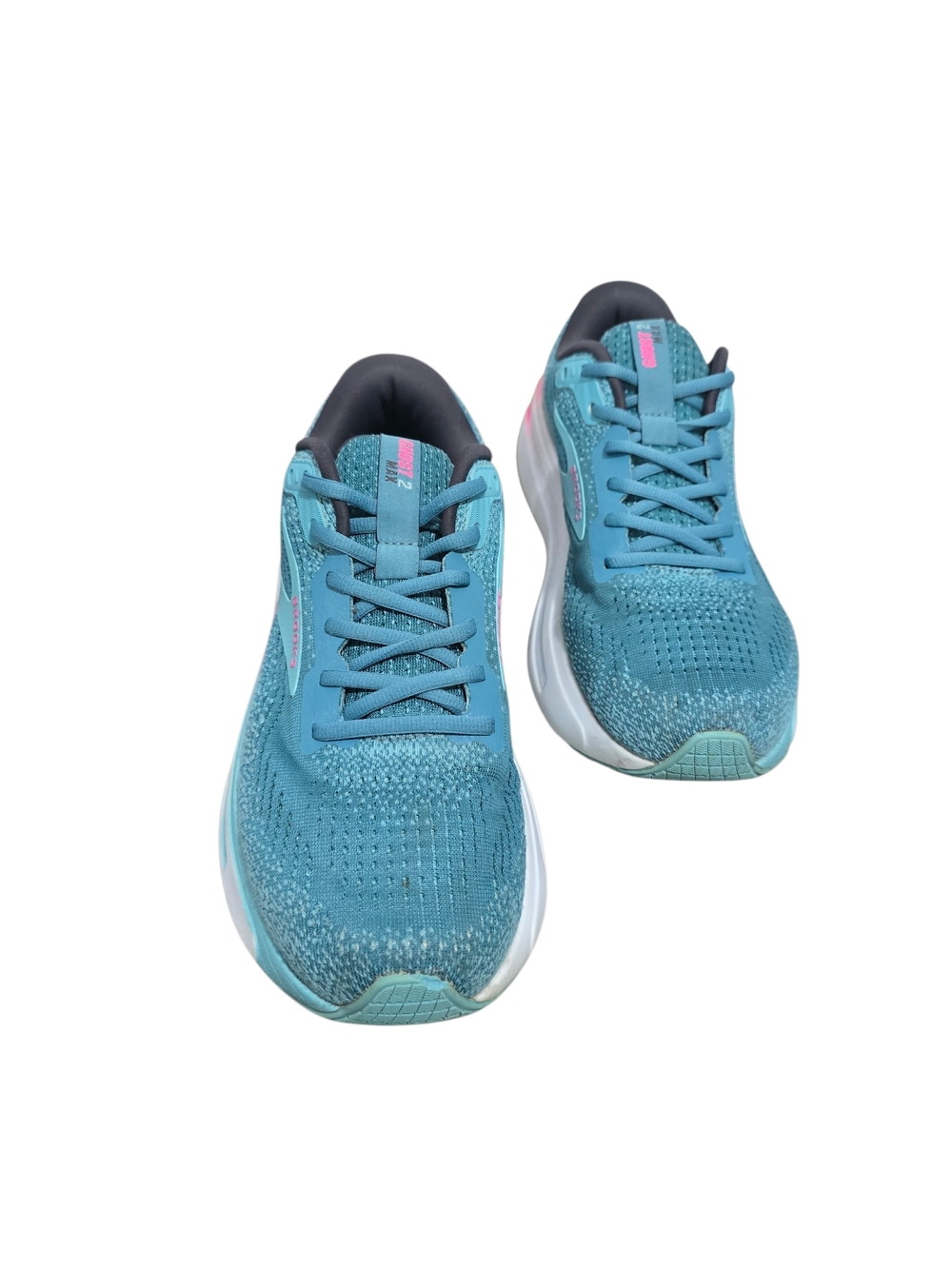 Brooks Ghost Max 2 Women’s Teal and Pink Running Shoes Size 10 - Picture 8 of 13